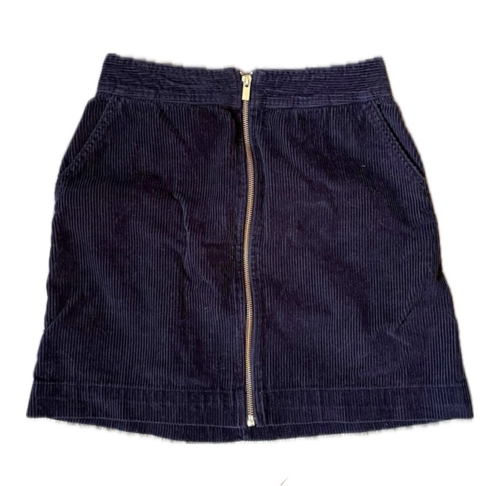 Vintage GAP Navy Mini Skirt with Front Zipper